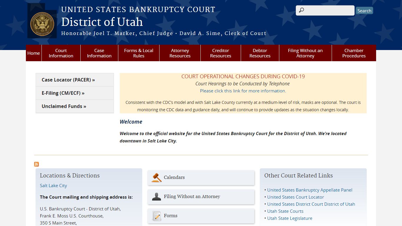 District of Utah | United States Bankruptcy Court