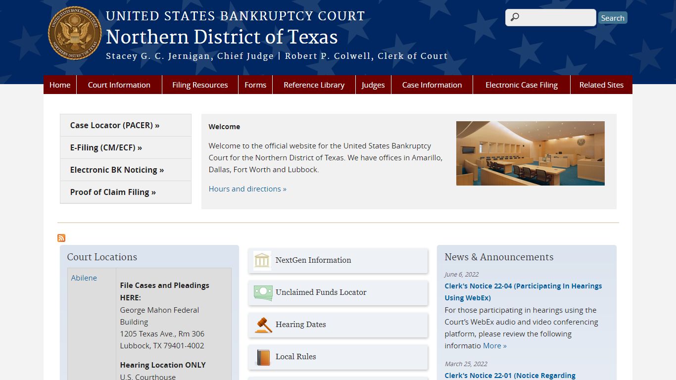 Northern District of Texas | United States Bankruptcy Court